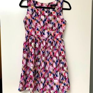 3/$30 Brand new cute pink colourful sleeveless dress